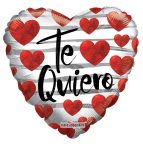 Te Quiero Corazones Rojos Foil Balloon 18 Inch Val
