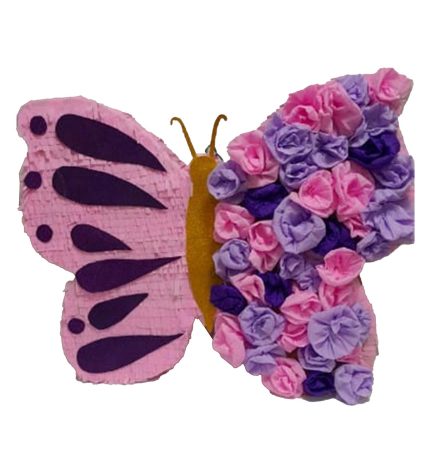 Butterfly with Flowers Pinata