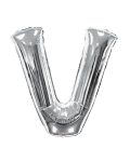 SILVER LETTER V - 34 Inch