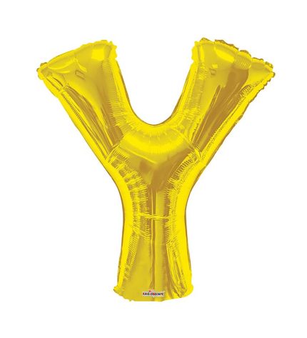 GOLD LETTER Y - 34 Inch