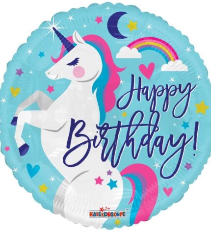 Birthday Unicorn - 18 inch