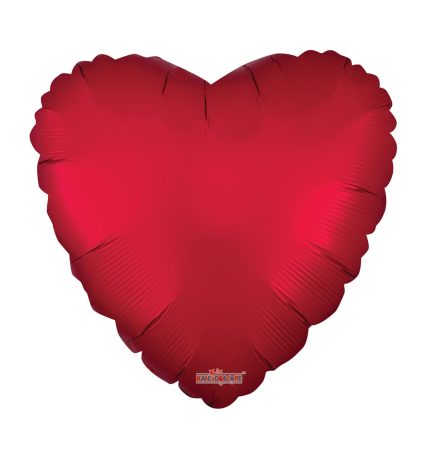 Red Matte Heart 18 Inch