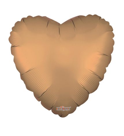 Gold Matte Heart 18 Inch