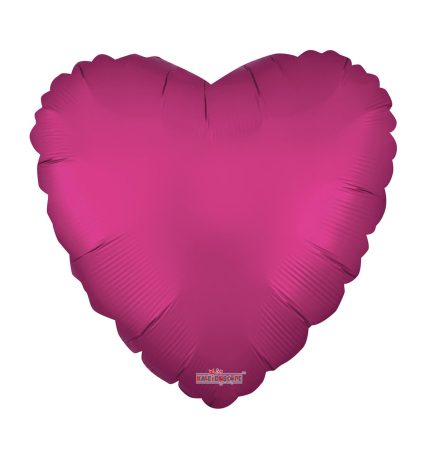 HotPink Matte Heart 18 Inch