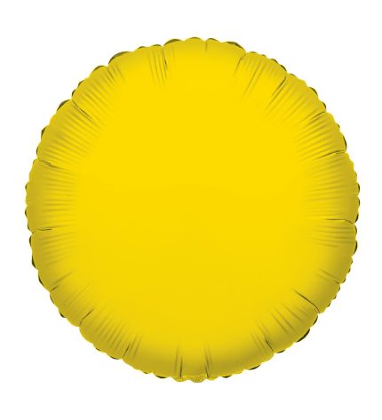 Yellow Opaque Round 18 Inch