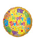 Birthday Colors Foil Balloon, 18 Inch