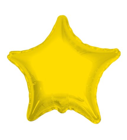 Yellow Opaque Star 18 Inch