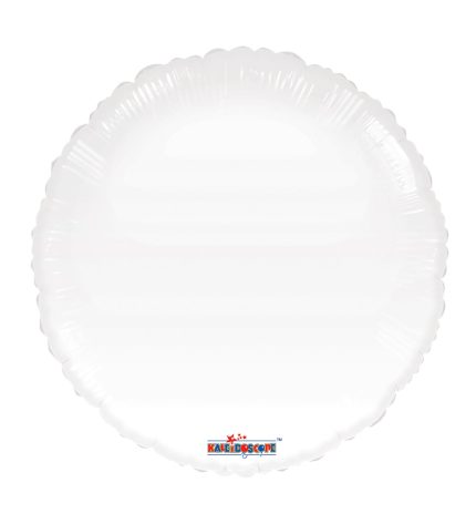 White Round Gelli Bean 18 Inch