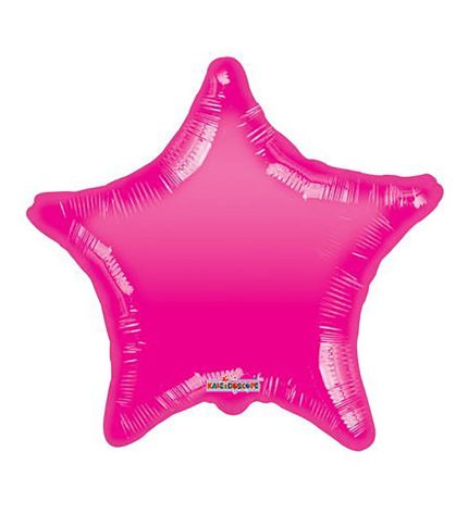 Hot Pink Star Gelli Bean 18 Inch