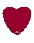 Burgundy Heart 18 Inch