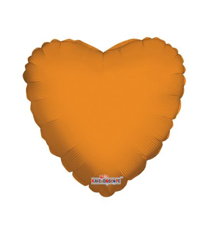 Orange Heart 18 Inch