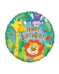 Birthday Jungle Foil Balloon 18 Inch