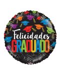 18 Inch BV Felicidades Graduado Birretes - Flat