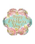 18 Inch PR Hmd Flowers And Gold Letters - Flat