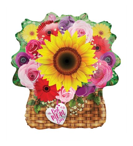 PR BEST MOM FLOWER BASKET