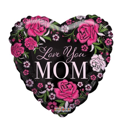 PR LOVE YOU MOM EMBROIDERED