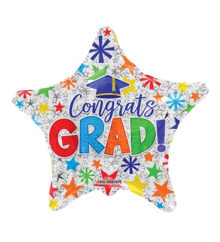 18 Inch PR Congrats Grad! Star - Flat