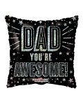 18 Inch PR Awesome Dad Holographic - Flat