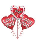 Happy Valentine's Day Balloon Bouquet.