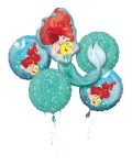 Ariel Dream Big Foil Bouquet of Balloons - 5pcs