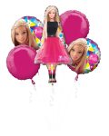 Barbie Foil Bouquet of Balloons 5pc