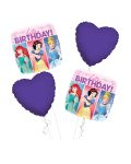 Princess Happy Birthday Balloon Bouquet 4pc