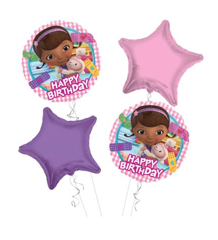 Doc McStuffins Happy Birthday Balloon Bouquet 4pc