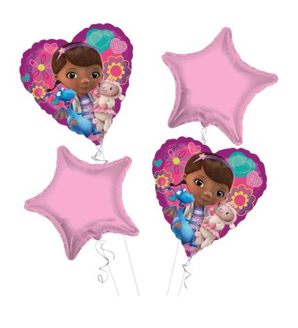 Doc McStuffins Happy Birthday Balloon Bouquet 4pc