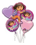 Dora the Explorer Birthday Balloon Bouquet- 5pcs