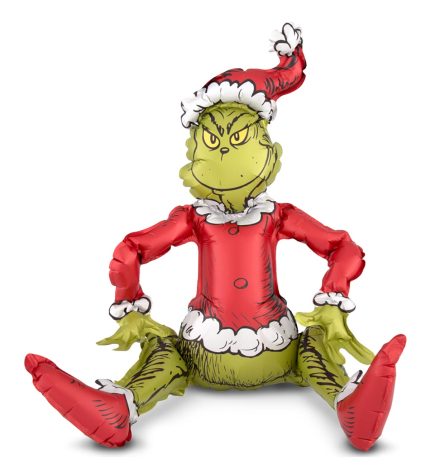 Sitting Santa Grinch 24 Inch