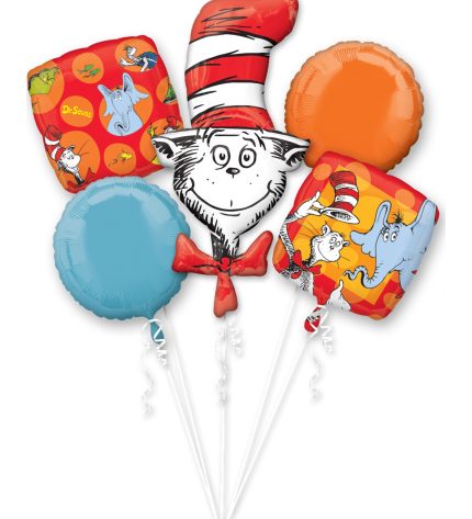 Dr. Seuss Balloon Bouquet- 5pcs