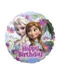 Frozen Anna and Elsa Happy Birthday Foil Balloon 18 Inch