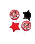 Minnie Mouse Happy Birthday Balloon Bouquet 4pc