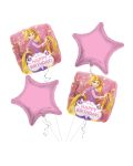 Rapunzel Happy Birthday Balloon Bouquet 4pc