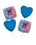 Shimmer & Shine Happy Birthday Balloon Bouquet 4pc