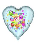 Shopkins Giant Heart Shape Foil Balloon 28 Inch