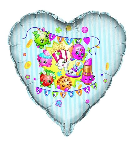 Shopkins Giant Heart Shape Foil Balloon 28 Inch