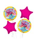 Trolls Happy Birthday Balloon Bouquet 4pc
