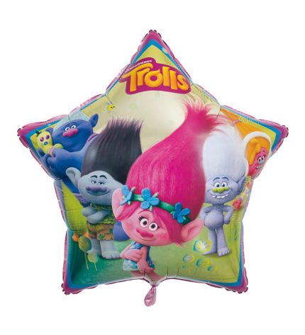 Trolls Movie Dreamworks Star Foil Balloon 34 inch