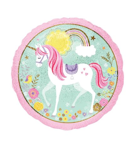 Unicorn Magical Holographic Foil Balloon 18 Inch