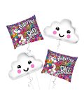 Unicorn Happy Birthday Balloon Bouquet 4pc