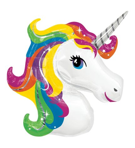 Unicorn SuperShape Foil Balloon, 33 x 29 Inch
