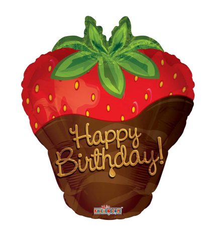 Strawberry Chocolate Birthday Shape 18 Inch