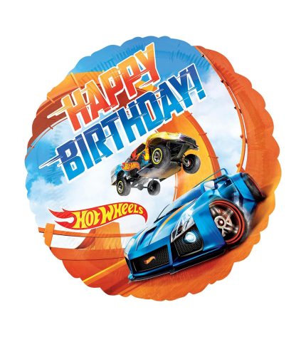 Hot Wheels Happy Birthday Foil Balloon 18 Inch