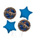 Jurassic World Happy Birthday Balloon Bouquet 4pc