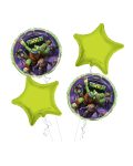 Ninja Turtles Happy Birthday Balloon Bouquet 4pc