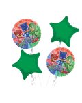 PJ Masks Happy Birthday Balloon Bouquet 4pc