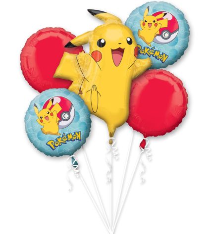 Pokemon Foil Bouquet of Balloons - 5pcs