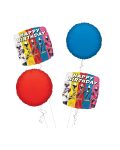 Power Rangers Happy Birthday Balloon Bouquet 4pc