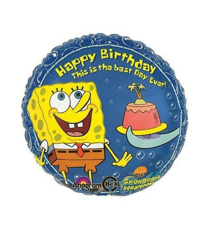 Spongebob Squarepants Happy Birthday Foil Balloon 18 Inch